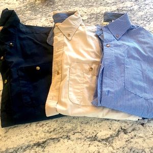Three Backpacker collared shirts